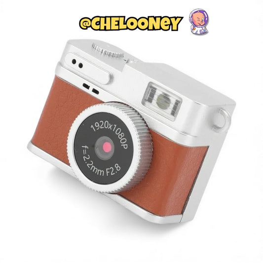 Mini Cámara Vintage Llavero 1080P